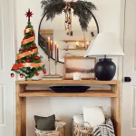 Arbolito De Navidad 80cm Con Adornos 30 Piezas Rojo