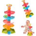 Tobogán De Pelotas Juguete Para Bebes Primera Infancia Color Multicolor