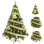 Arbolito Navidad Tronador De Lujo 1,50mts + Kit 40 Oro