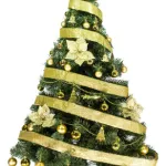 Arbolito Navidad Tronador De Lujo 1,50mts + Kit 40 Oro