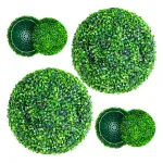 Media Esfera Decoracion Cesped Artificial Arbusto 25cm
