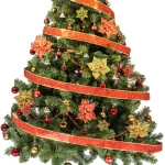 Arbol Navidad Tronador 2,10m + Kit 60 Rojo Oro Black Friday