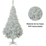 Árbol De Navidad Canadian Spruce Blanco/plata 2mts