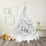 Arbol De Navidad Blanco Montañes Deluxe 2,10mts Pie Metal