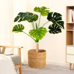 Planta Artificial Grande Monstera 115cm Deco Premium Color Verde