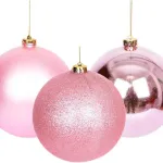 Bolas De Navidad 6cm Adornos Navideños Tubo X100 Esferas