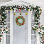 Corona Navideña Decorada Adornos Navidad 38cm 