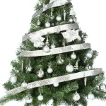 Arbolito Navidad Montañes Deluxe 1.30mts Decoración Plata 