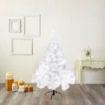 Árbol De Navidad Tradicional Expreso Polar Tronador De Lujo De 1.2m Blanco