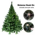 Árbol De Navidad Expreso Polar Canadian Luxury De 1.5m Verde Oscuro