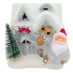 Adorno Navidad Casita Ceramica C/ Luz Decoracion Navideña