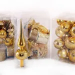 Kit Adornos Navidad Oro 72 Piezas - Envío Gratis!