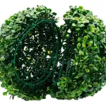 Media Esfera Decoracion Cesped Artificial Arbusto 25cm