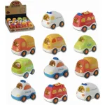 Auto De Juguete Bioplastico Vehículo Camioncito Ecológico Color Amarillo Personaje Bioplastic