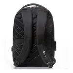 Mochila Pierre Cardin Portanotebook Color Negro Diseño De La Tela Liso