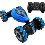 Auto Control Remoto Luces Led Vehículo Acrobático Giro 360° Color Azul Personaje Auto Acrobata