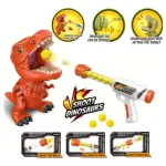 Dinosaurio Con Pistola De Lanza Dardo Pelota Juego Al Blanco