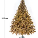Arbol De Navidad Oregon De Lujo 2,10m Pie Metal Fabesa