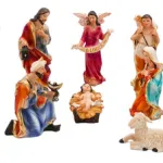 Pesebre Navideño Figuras Sagrada Familia Ceramica Artesanal
