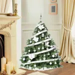 Arbol Navidad Patagonia Xl 1.50mt + Deco Plata Cybermonday
