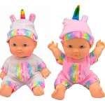 Muñeco Bebe Bebote Luna Infantil 22cm Con Pijamas Cute Baby