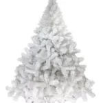 Arbol De Navidad Blanco Montañes Deluxe 2,10mts Pie Metal