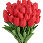 Tulipan Artificial Flores Artificiales Decoracion Ramo X20