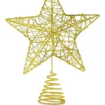 Puntal Estrella 18cm Dorado Adornos Navidad