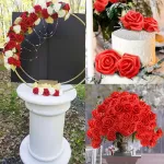 Mini Rosas Flores Artificiales Decoracion Pack X100