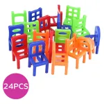 Torre De Sillas Juego De Mesa Equilibrio Balance Chairs Color Rojo