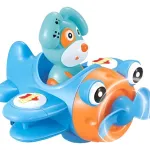 Animalitos En Avión Juguete Didáctico A Fricción Para Bebe