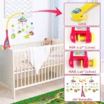 Cunero Musical Movil Bebe Con 100 Melodías Y Proyecciones