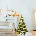 Arbolito Navidad Tronador De Lujo 1,50mts + Kit 40 Oro