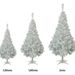 Arbol Navidad Canadian Spruce Blanco/plata 1.5m Black Friday Color Blanco Plata
