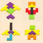 Puzle Tetris, 100% Madera, 40 Piezas, Top Gift Challenge