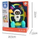 Sonajero Para Bebes Maraca Astronauta Didáctico Color Blanco