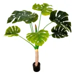 Planta Artificial Grande Monstera 115cm Deco Premium Color Verde
