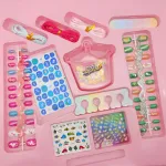 Set De Belleza Manicura Juguete 2 En 1 Uñas Bijou Pulseras