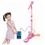 Micrófono Infantil Karaoke Luces Conexión Mp3 Celular