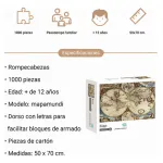 Puzzle 1000 Pzs Mapamundi Antiguo 88319 1979870 Shine