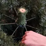Arbolito Navidad Extra Lujo Patagonia 2.10mt + Adornos Plata
