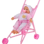 Cochecito Para Muñecas Coche Bebe Muñeca Juguete Plegable 