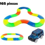 Pista Luminosa Flexible 165 Piezas 1 Auto Luminoso Color Multicolor