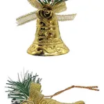 Set X5 Campanas Adornos Colgante Navideño Decoración Navidad