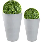 Media Esfera Decoracion Cesped Artificial Arbusto 25cm