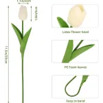 Tulipan Artificial Flores Artificiales Decoracion Ramo X5