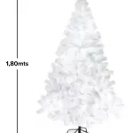 Árbol De Navidad Expreso Polar Tronador De Lujo 180cm Blanco