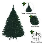 Arbol De Navidad Arbolito Pino Montañes Deluxe 1,30mts Base Metalica