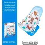 Silla De Baño Mecedora Plegable Bebe Pileta Bañera Color Celeste Mecedora Baño
