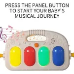 Gimnasio Piano Manta Con Sonajeros Para Bebe Luz Sonido